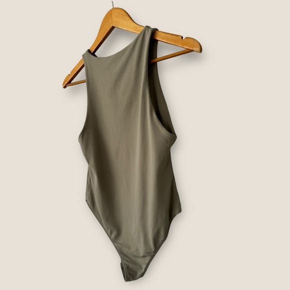 Zara Khaki Sleeveless Bodysuit - Picture 5 of 8